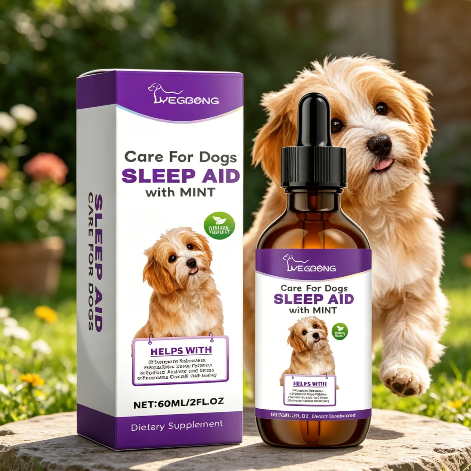 YEGBONG Dog Sleep Support Drops Reduce Anxiety Night Sedation