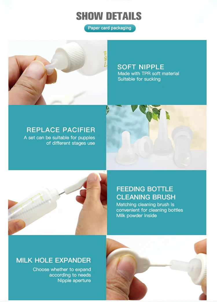 Pet Feeding Bottle Dog Puppy Newborn Dog