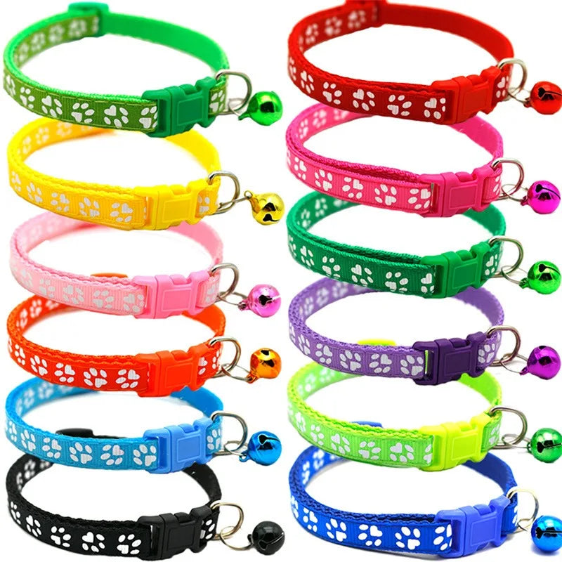 Wholesale Collars for Cat Collar With Bell Adjustable Necklace Cat Puppy Kitten Collar