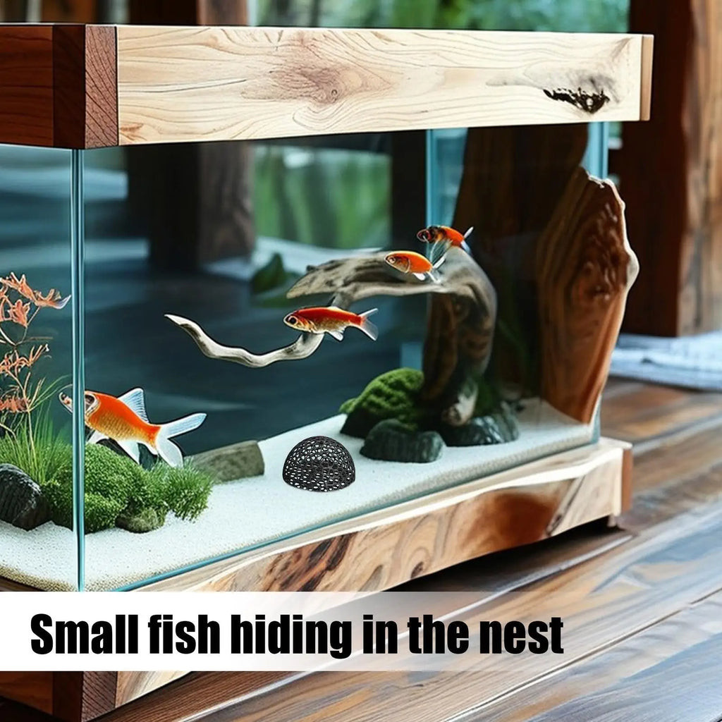 Aquarium Cave Shrimp House Tunnel Realistic Hollow Fish Cave Stone For Shrimp Betta Reptile Vivarium Habitat Enhancement
