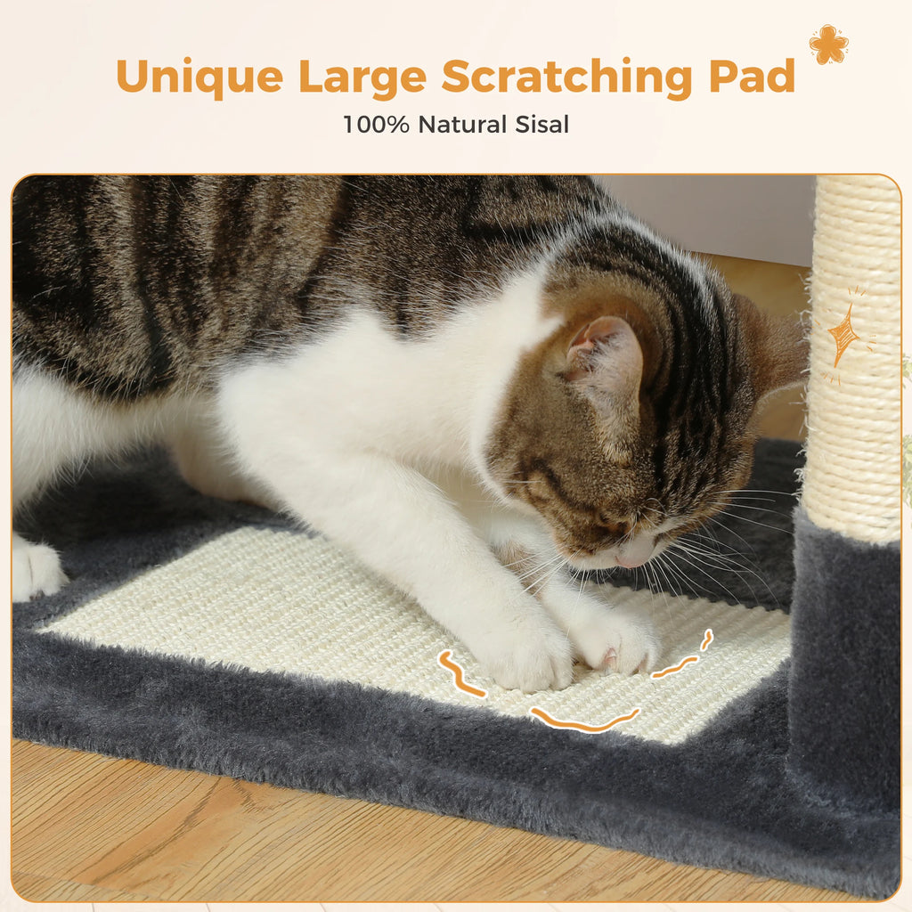 Large Cat Tree and Tower for Indoor Cats With Sisal-Covered Scratching Posts