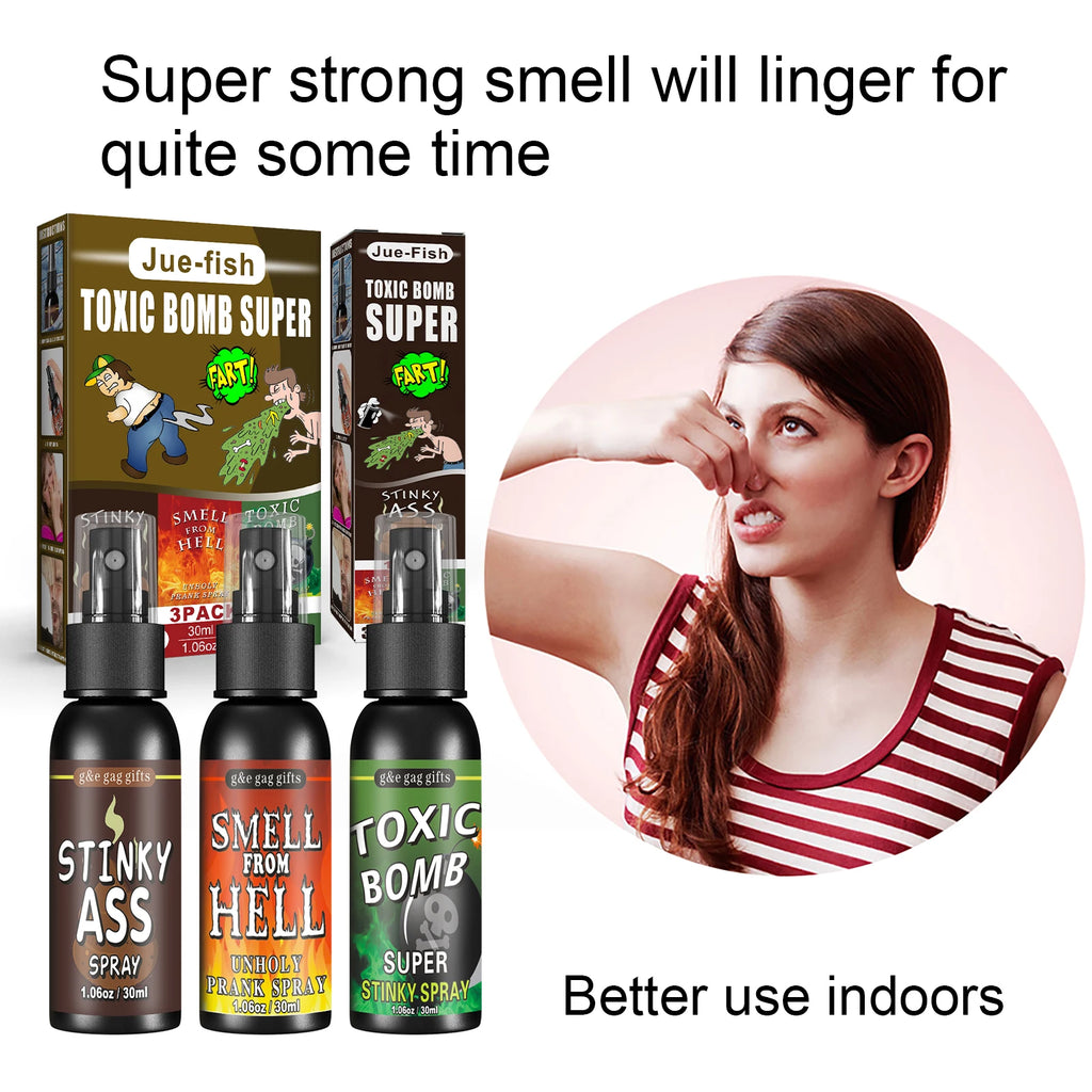 Pet Toys Smelly Fart Spray, April Fool's Day Prankster Toy Spoof Smelly Entertainment Poo Hell Bomb Smell