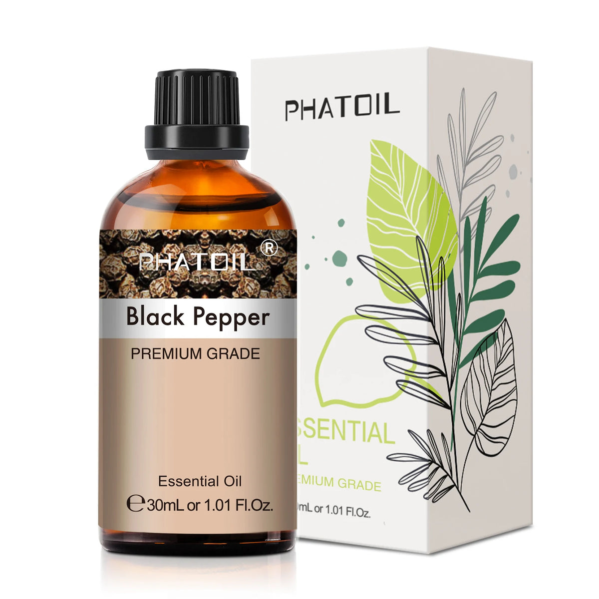 PHATOIL 1PCS Aromatherapy Essential Oil 30ml Lemon Eucalyptus Lavender