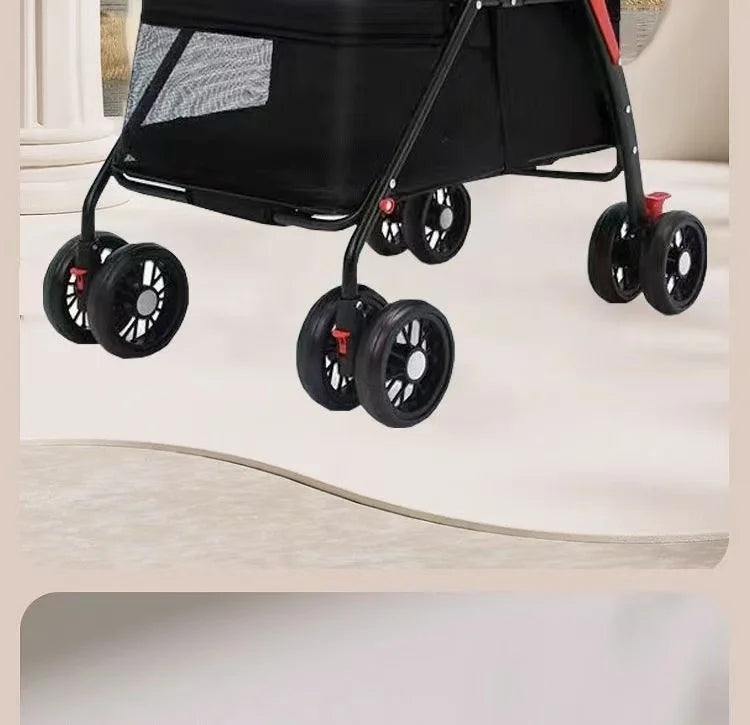 Pet cart, baby cart, small pet cart, lightweight and foldable, suitable for outdoor travel