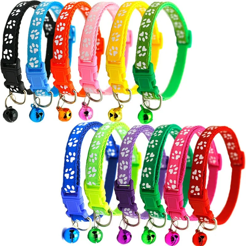 Wholesale Collars for Cat Collar With Bell Adjustable Necklace Cat Puppy Kitten Collar