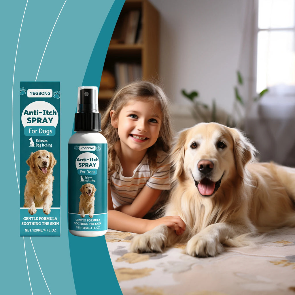 YEGBONG Dog Anti Itch Spray Gentle Skin Care Spray Soothe Irritated Skin Relieve Dog Itching
