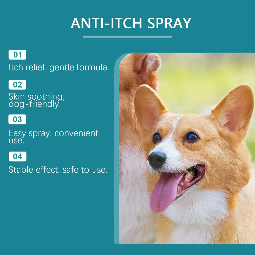 Anti Itch Spray for Dog Itch Relief Soothing Dog Skin Discomfort