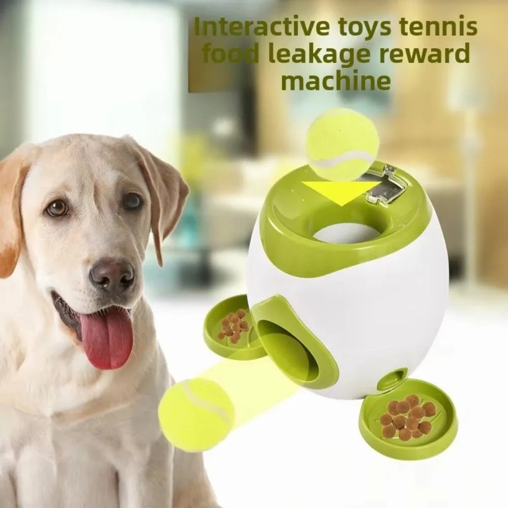 Pet Supplies 2 in 1 Pet Feeding Machine Interactive Toy Leak Food Reward Machine