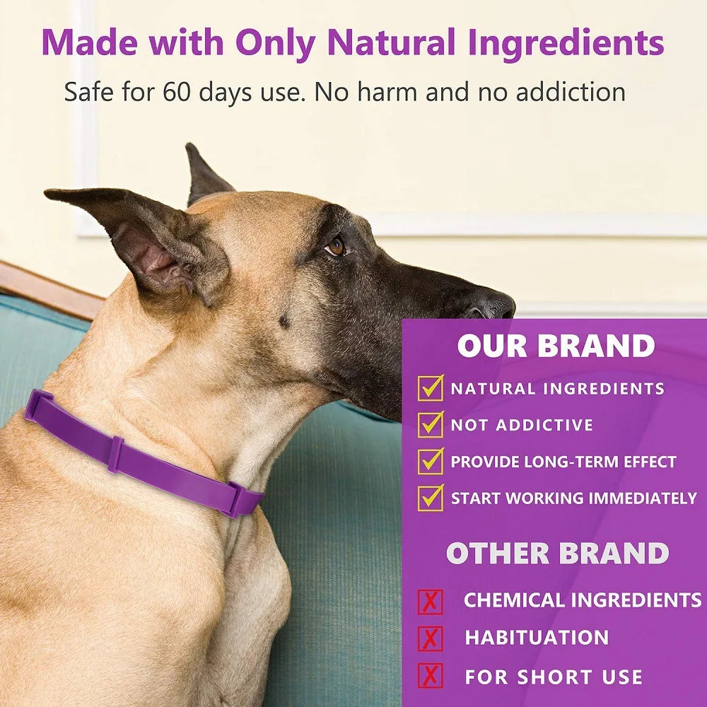 Pet Calm Collar Neck Strap Plastics Cat Dog Soothe Collar Adjustable