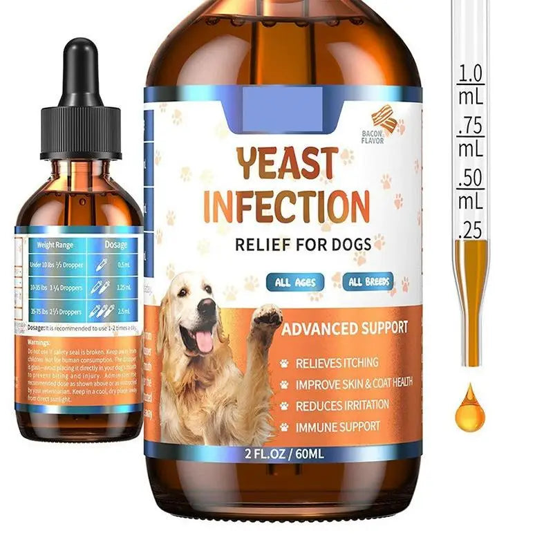 60ML 3kinds Dog Pet Drops Gentle Care Supplement To Maintain Healthy Coat and Skin