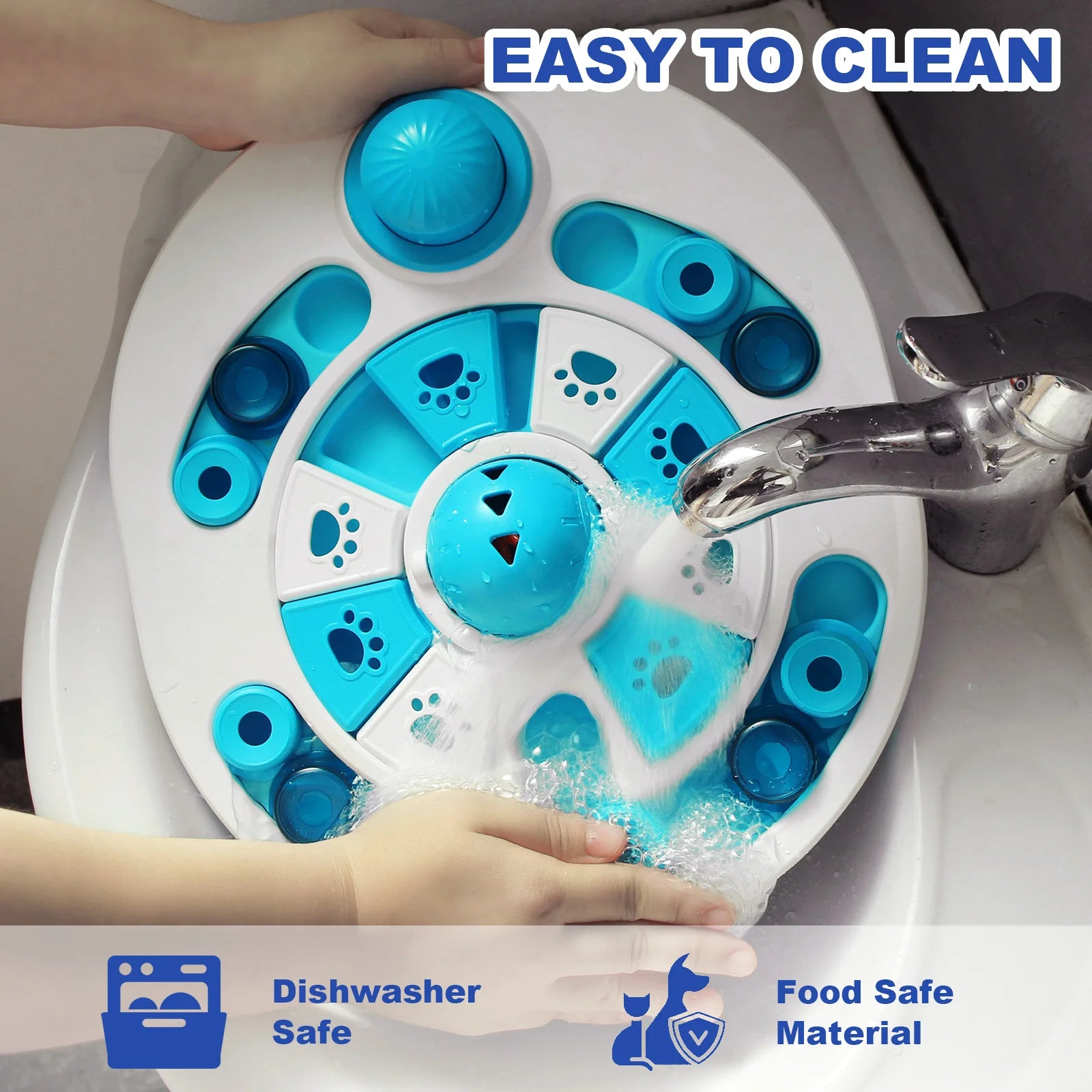 Dog Slow Feeder Food Dispenser Interactive Training Increases Puppy IQ Anti Choking