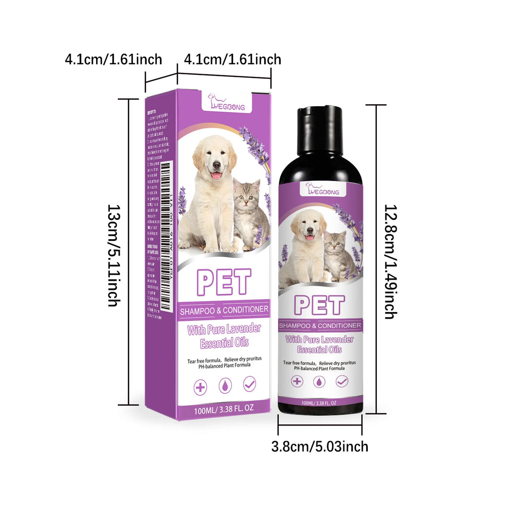 Puppy Kitten Shampoo PH Balanced Moisturizing Coat Anti Mite Flea Killer