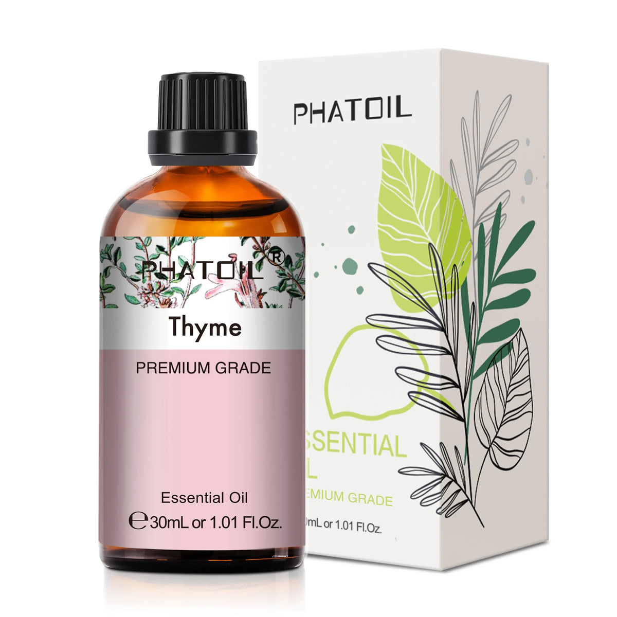 PHATOIL 1PCS Aromatherapy Essential Oil 30ml Lemon Eucalyptus Lavender