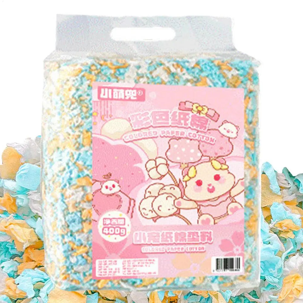 Gerbil Bedding Natural Hamster Fluff Pet Bedding Chinchilla Bedding Rabbits Paper Litter Small Animal Bedding Odor Control For