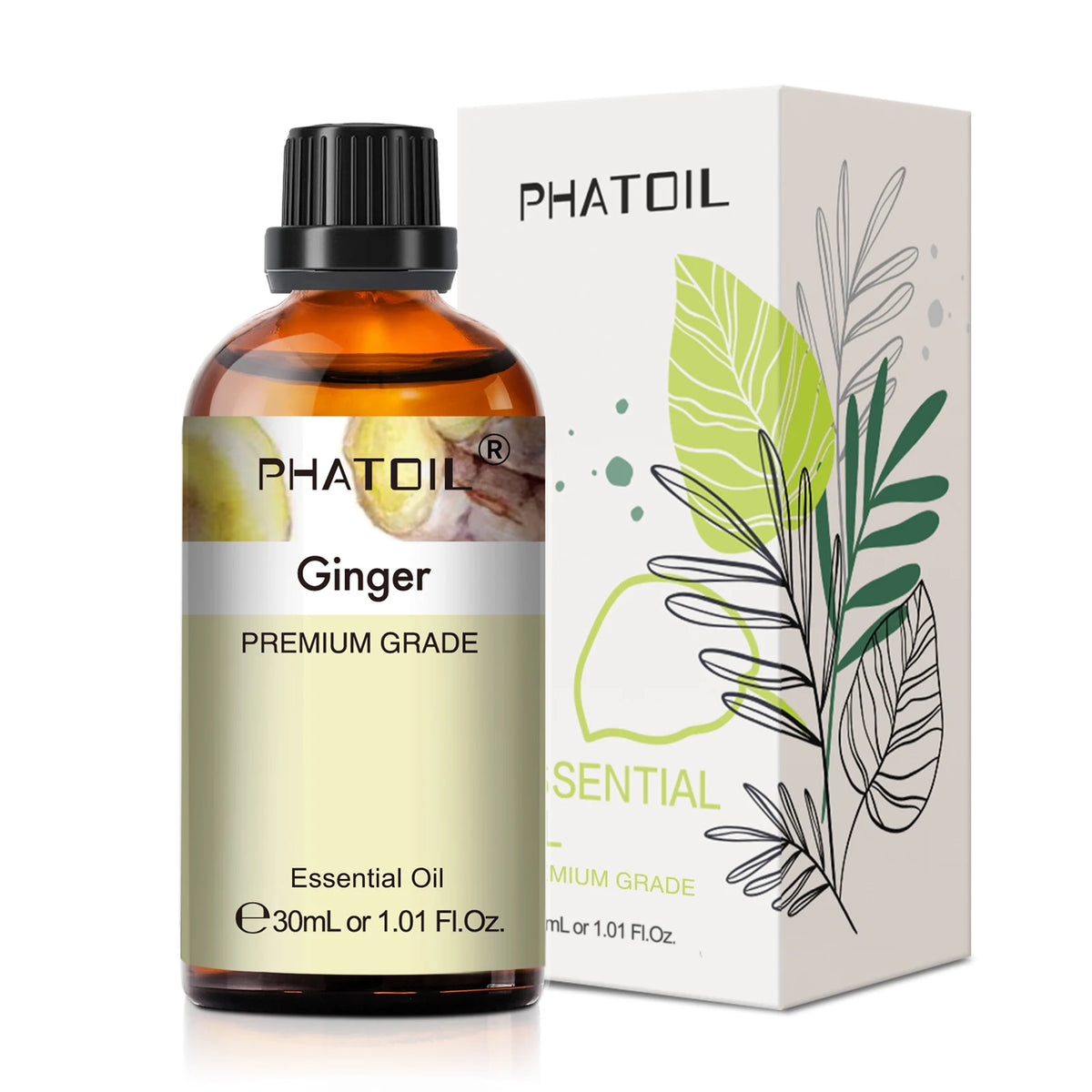PHATOIL 1PCS Aromatherapy Essential Oil 30ml Lemon Eucalyptus Lavender
