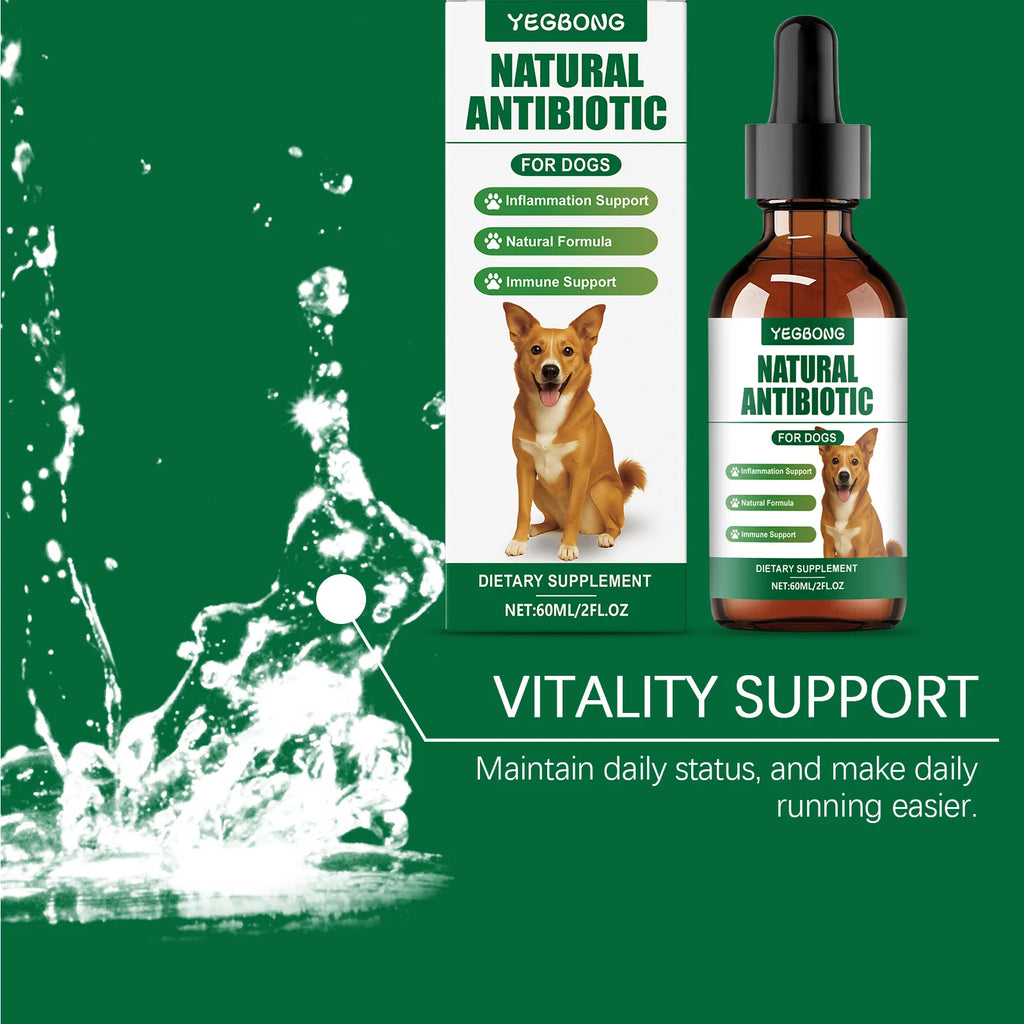 60ml Immune-Boosting Multivitamin Supplement for Dogs, Gentle Formula to Relieve Skin Discomfort