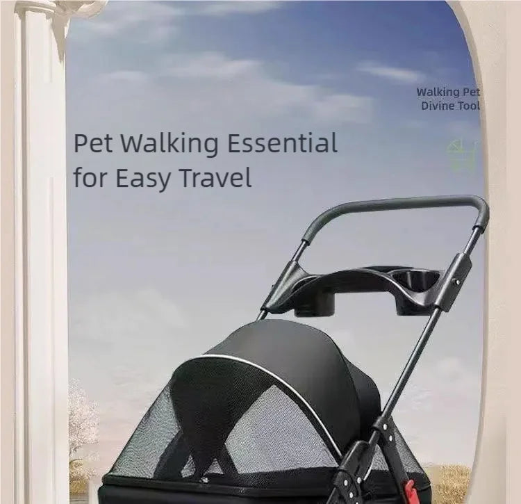 Pet cart, baby cart, small pet cart, lightweight and foldable, suitable for outdoor travel