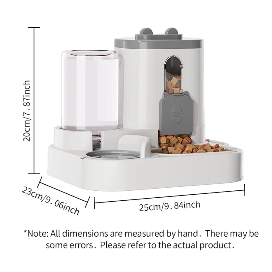 Pet large-capacity feeder integrated automatic water dispenser cat food bowl