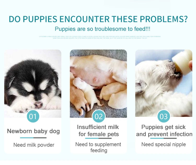 Pet Feeding Bottle Dog Puppy Newborn Dog
