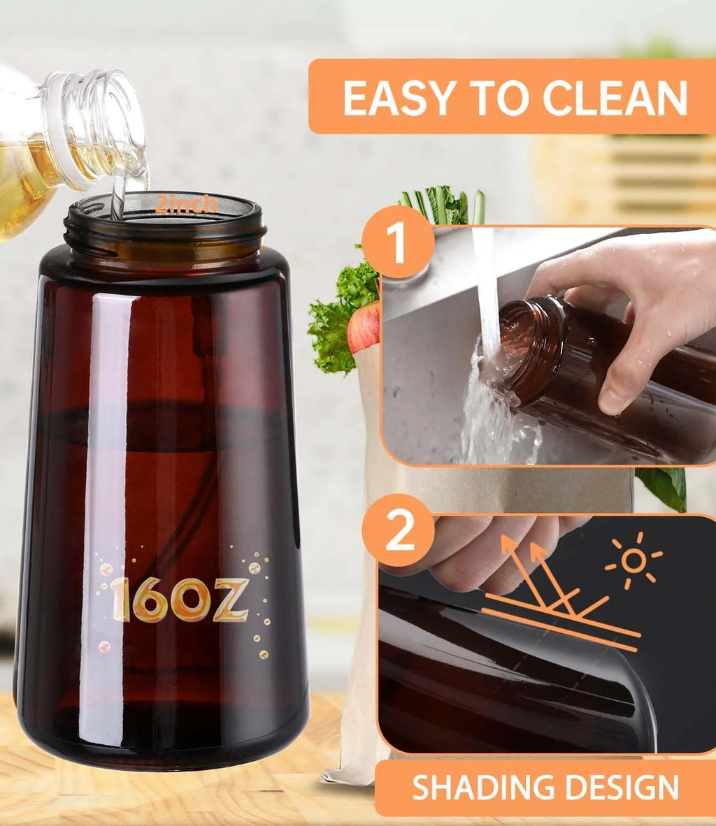 2-in-1 Glass Oil Dispenser & Sprayer