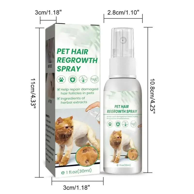 30ml Cat Detangler Spray for Matted Hair Pet Hair Regrowth Spray Cats Comforting