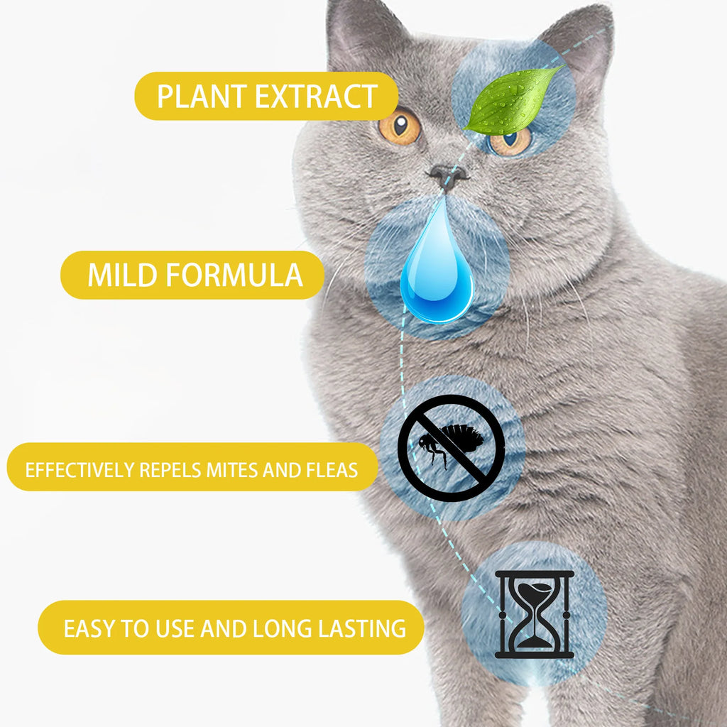 Cat Anti Flea Drops Flea Lice Remove Relieve Skin Itching External Insect Repellent