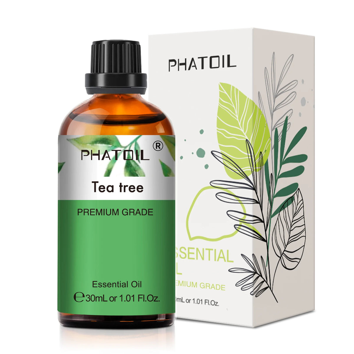 PHATOIL 1PCS Aromatherapy Essential Oil 30ml Lemon Eucalyptus Lavender