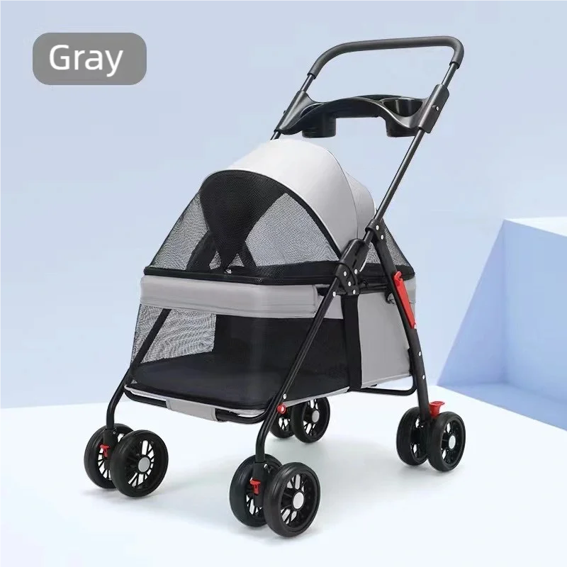 Pet cart, baby cart, small pet cart, lightweight and foldable, suitable for outdoor travel