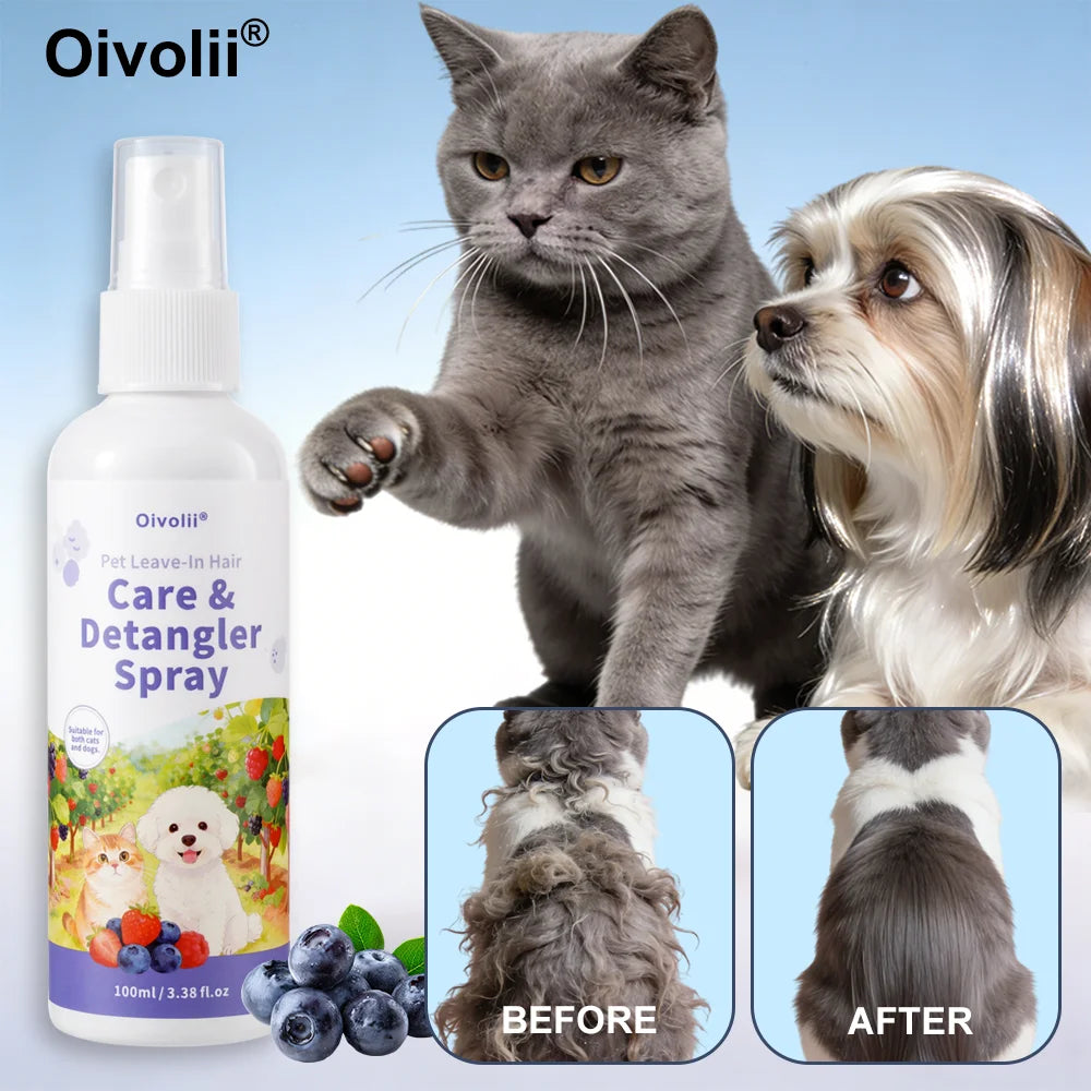 Oatmeal Aloe Pet Conditioner Smooths Prevents Tangling Moisturizing Formula