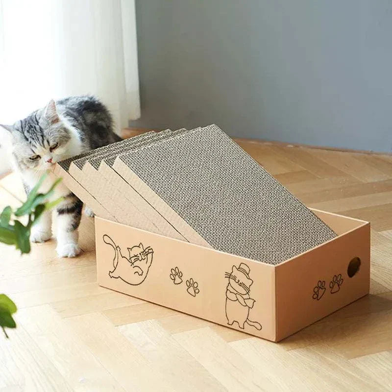 corrugated cardboard cat scratch
