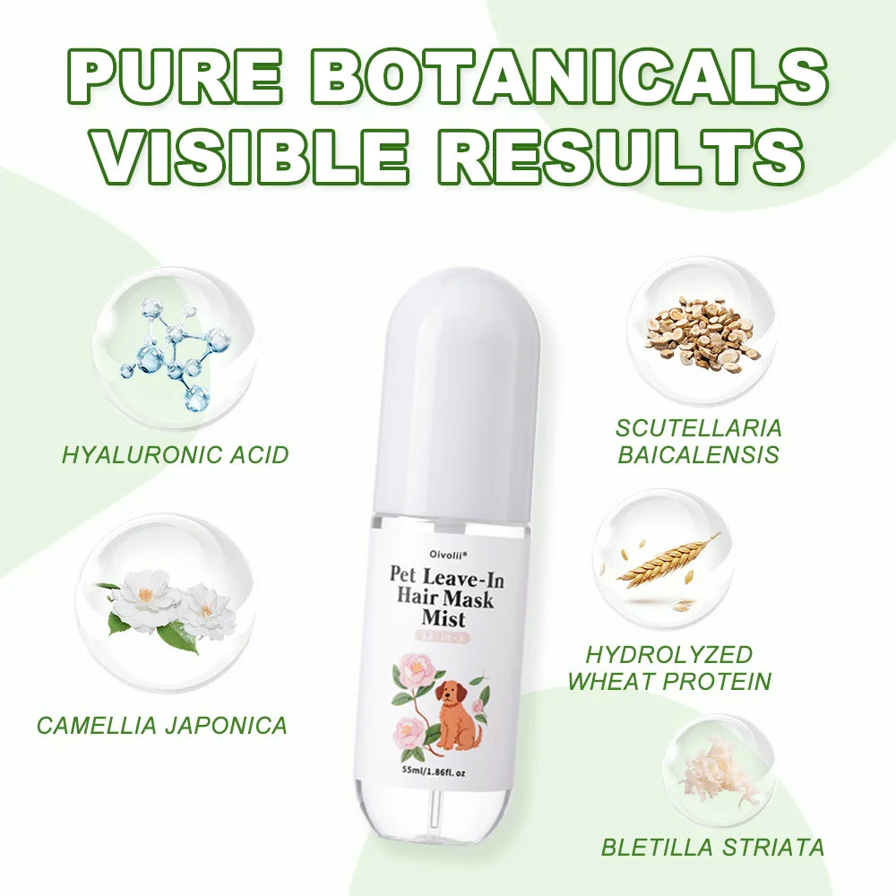 Oatmeal Aloe Pet Conditioner Smooths Prevents Tangling Moisturizing Formula
