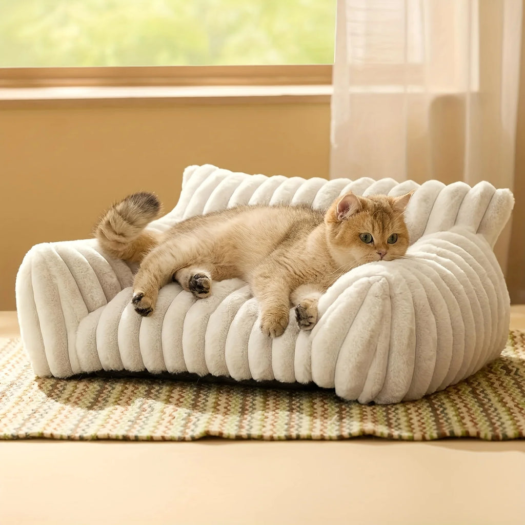 Warm Comfort Cat Sofa  Deep Sleep Cat Bed Pet Basket Kitten House Small Dogs