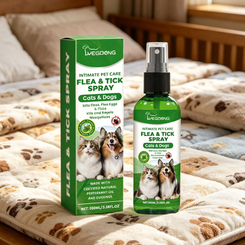 YEGBONG Flea Tick Spray Effective Insect Repellent Eliminate Odor Long Lasting