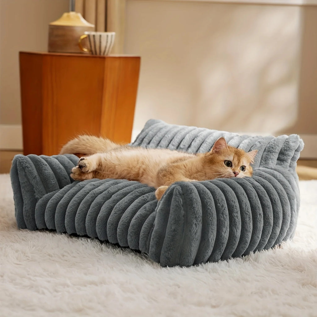 Warm Comfort Cat Sofa  Deep Sleep Cat Bed Pet Basket Kitten House Small Dogs