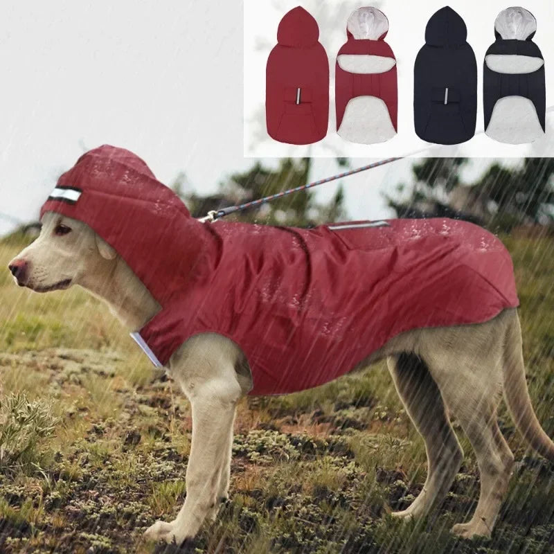 9 Sizes Dog Raincoat Small Medium Large Dogs Waterproof Hooded Jacket