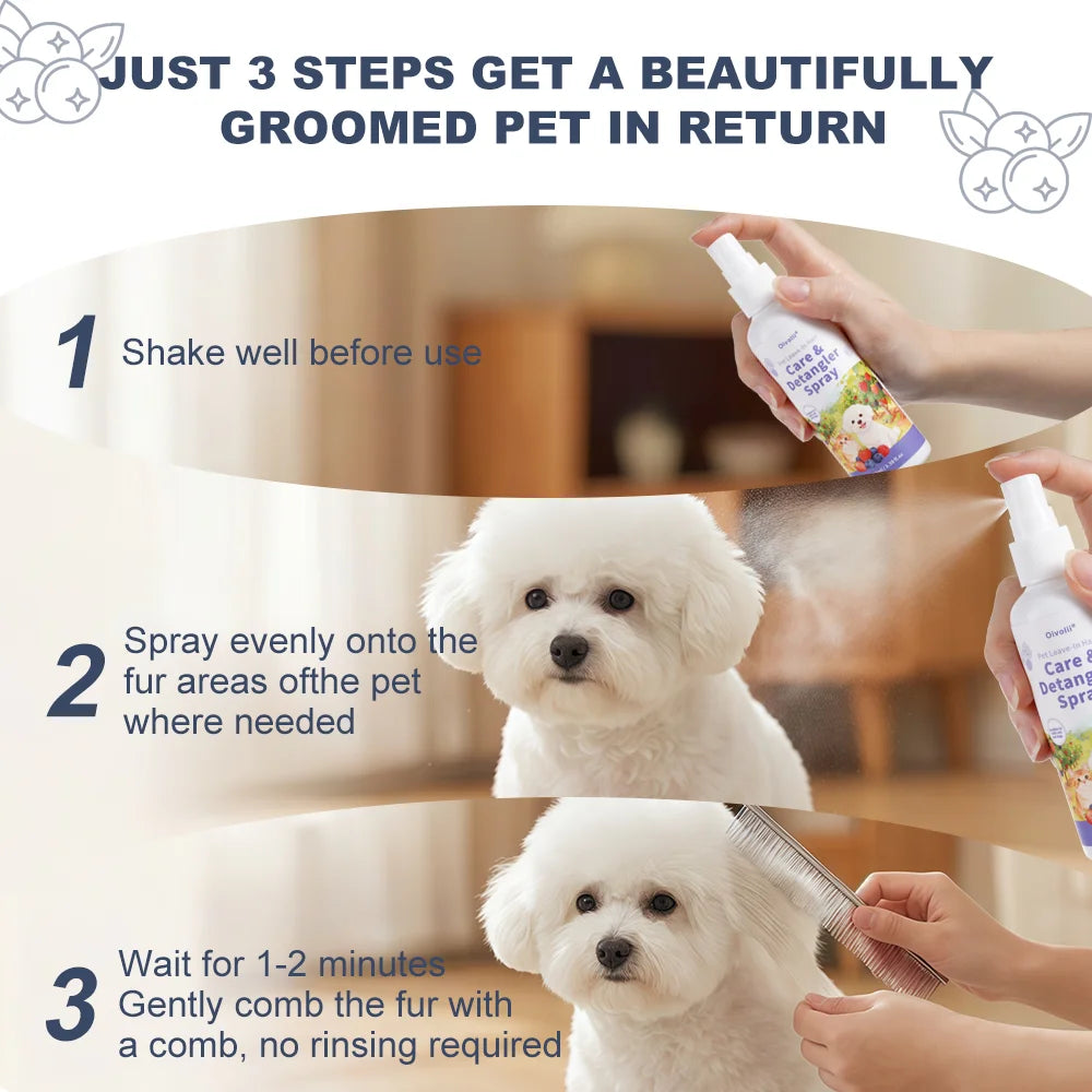 Oatmeal Aloe Pet Conditioner Smooths Prevents Tangling Moisturizing Formula