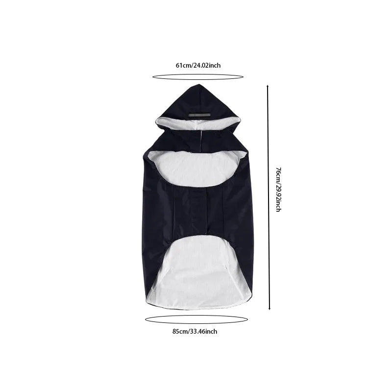 9 Sizes Dog Raincoat Small Medium Large Dogs Waterproof Hooded Jacket