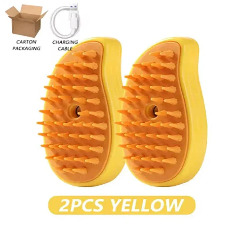 Steam hair removal brush