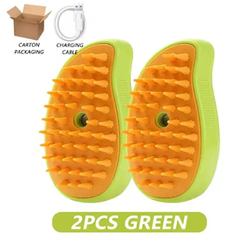 Steam hair removal brush