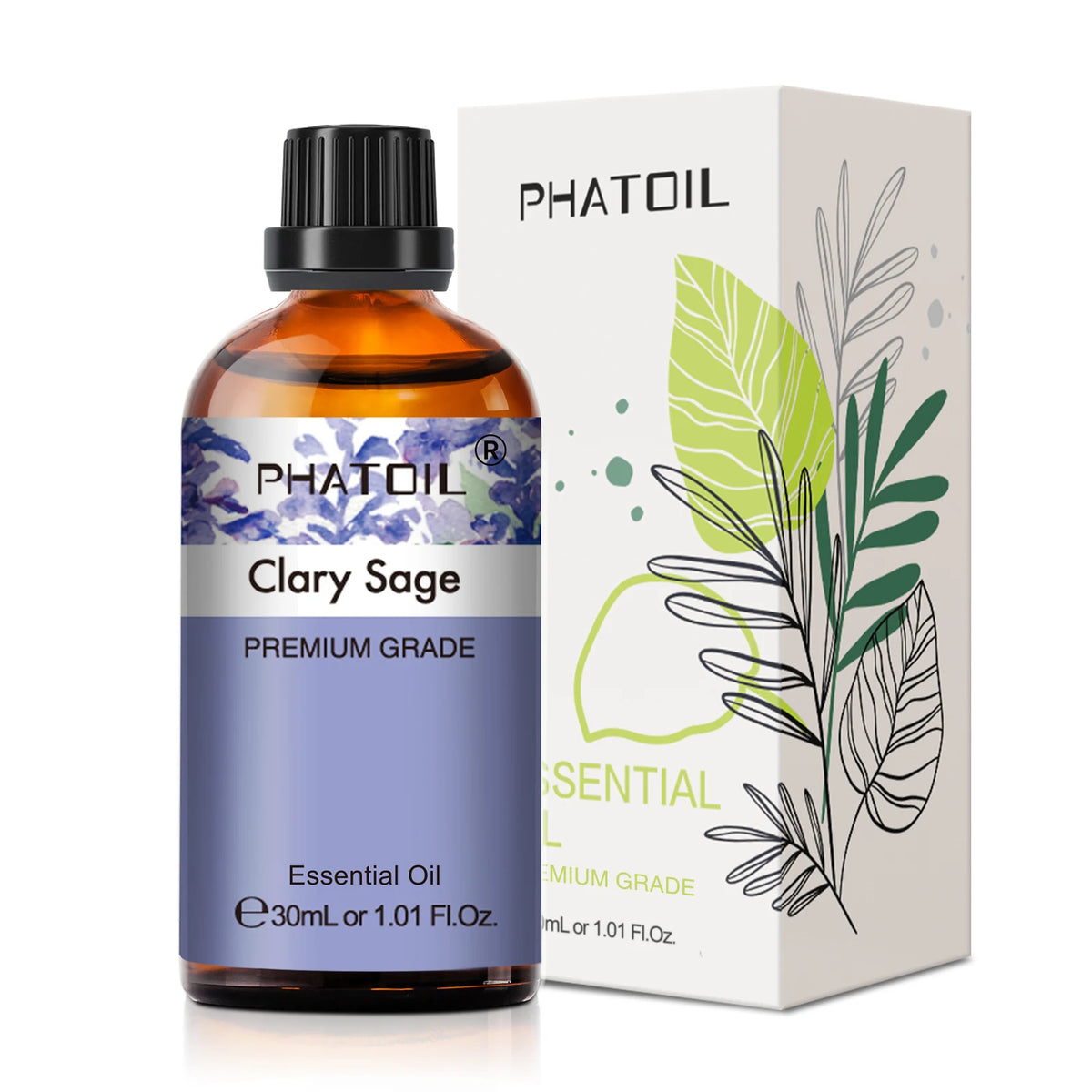 PHATOIL 1PCS Aromatherapy Essential Oil 30ml Lemon Eucalyptus Lavender