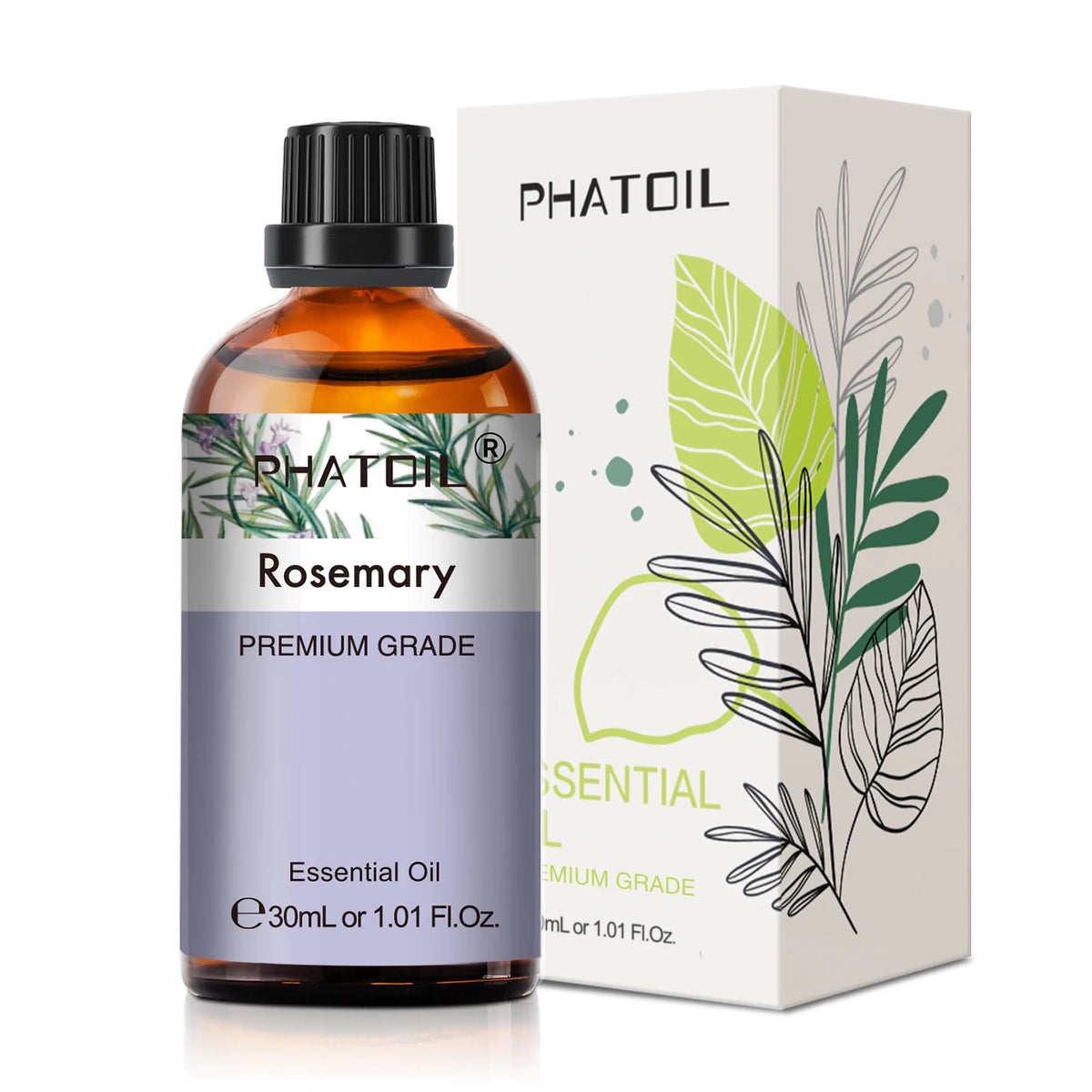 PHATOIL 1PCS Aromatherapy Essential Oil 30ml Lemon Eucalyptus Lavender
