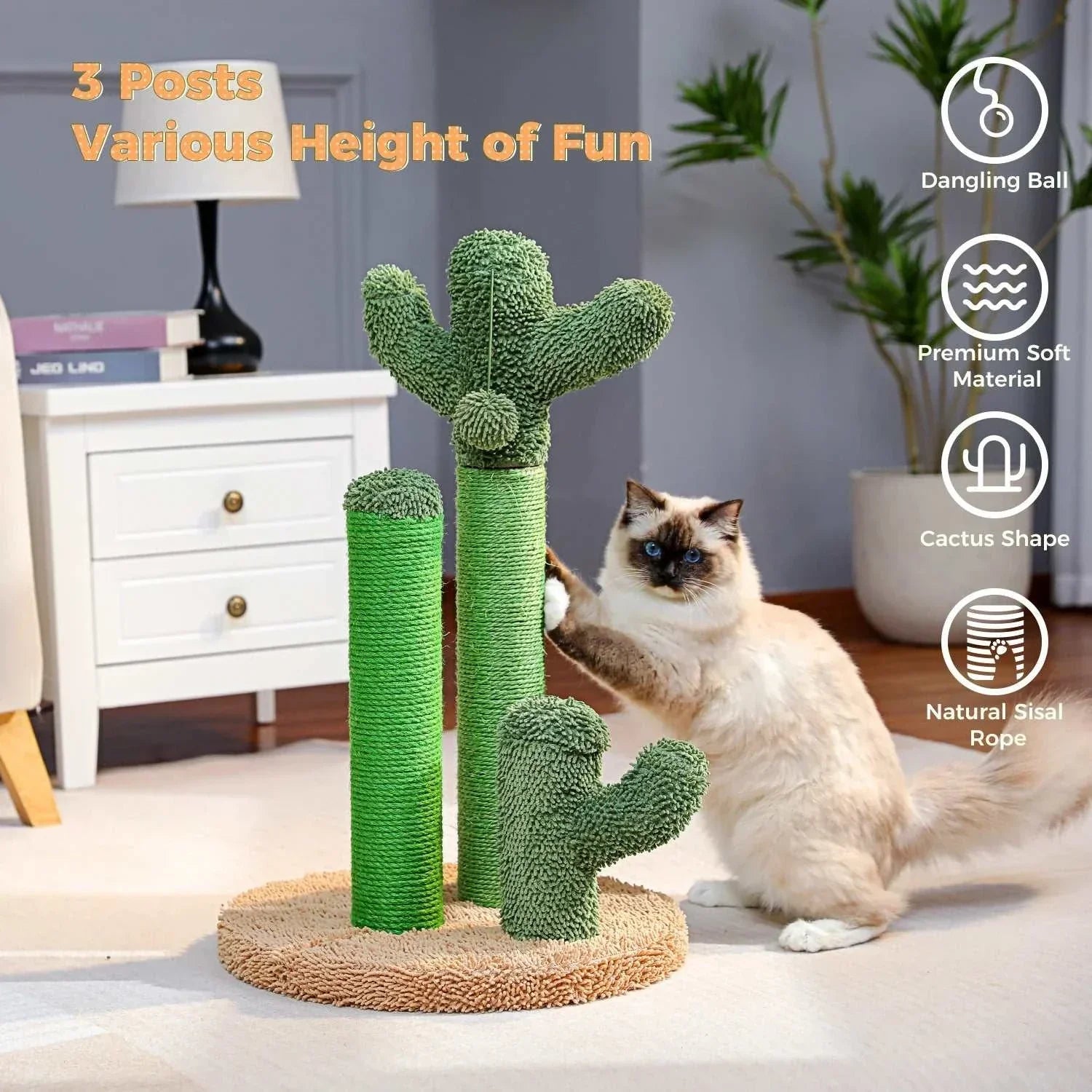 Cactus Cat Scratching Post