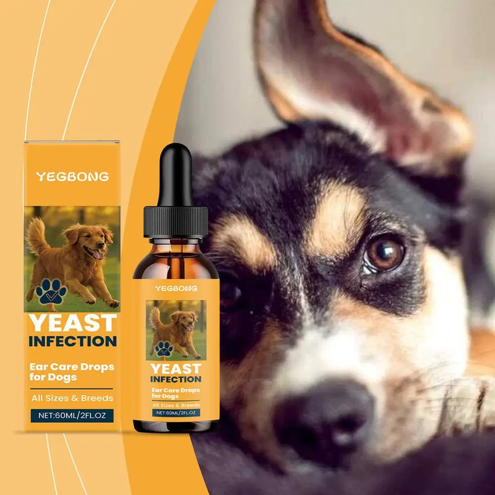 60ml Pet Ear Drops Dissolve Ear Wax Odor Remover