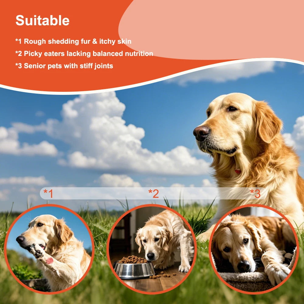300ml/10.15 fl oz, 100ml/3.38 fl oz Human Grade Salmon Oil for Dogs & Cats