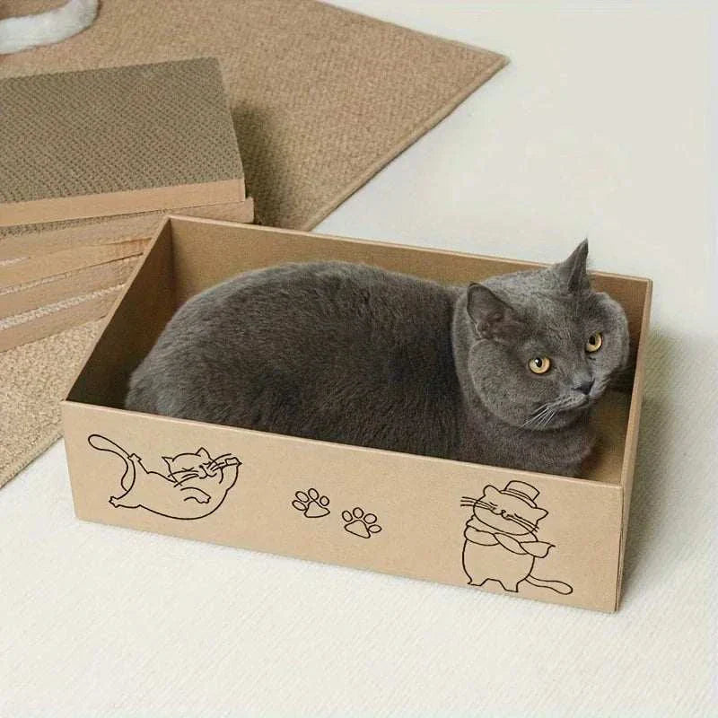 corrugated cardboard cat scratch