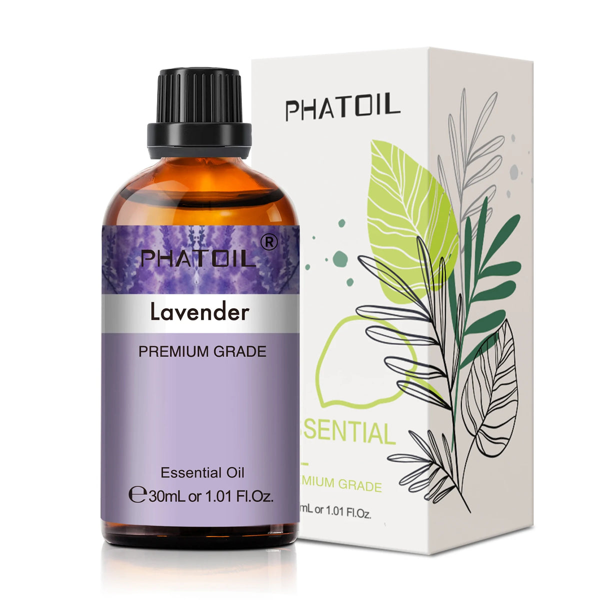 PHATOIL 1PCS Aromatherapy Essential Oil 30ml Lemon Eucalyptus Lavender