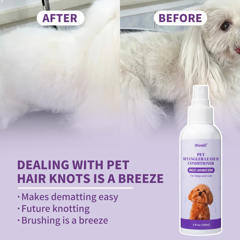 Oatmeal Aloe Pet Conditioner Smooths Prevents Tangling Moisturizing Formula
