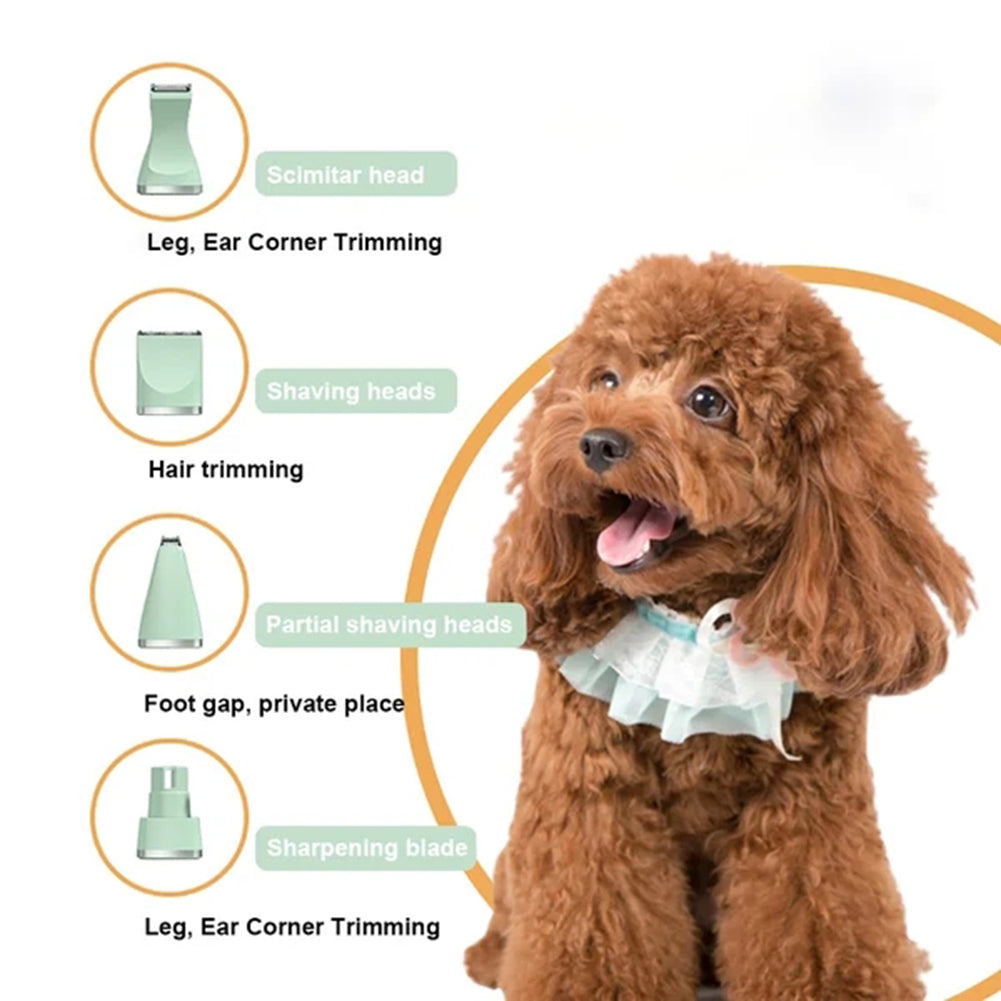 Professional 4-in-1 Electric Pet Grooming Tool Set Dog Hair Clippers