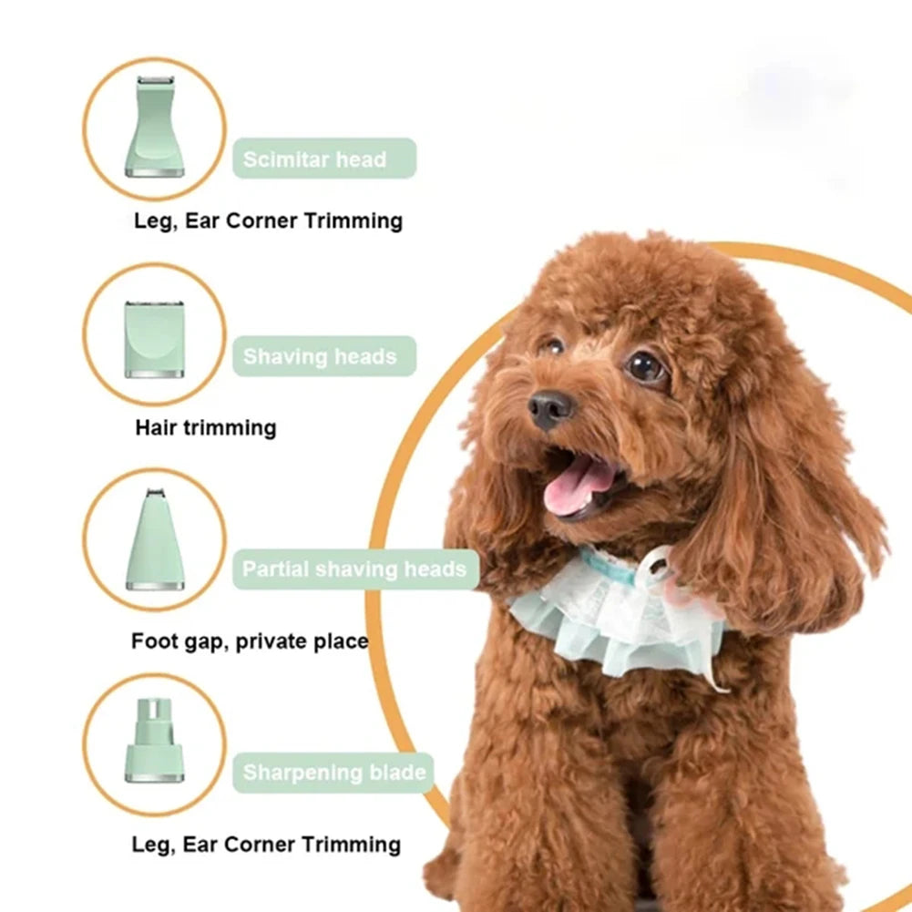 Professional 4-in-1 Electric Pet Grooming Tool Set Dog Hair Clippers