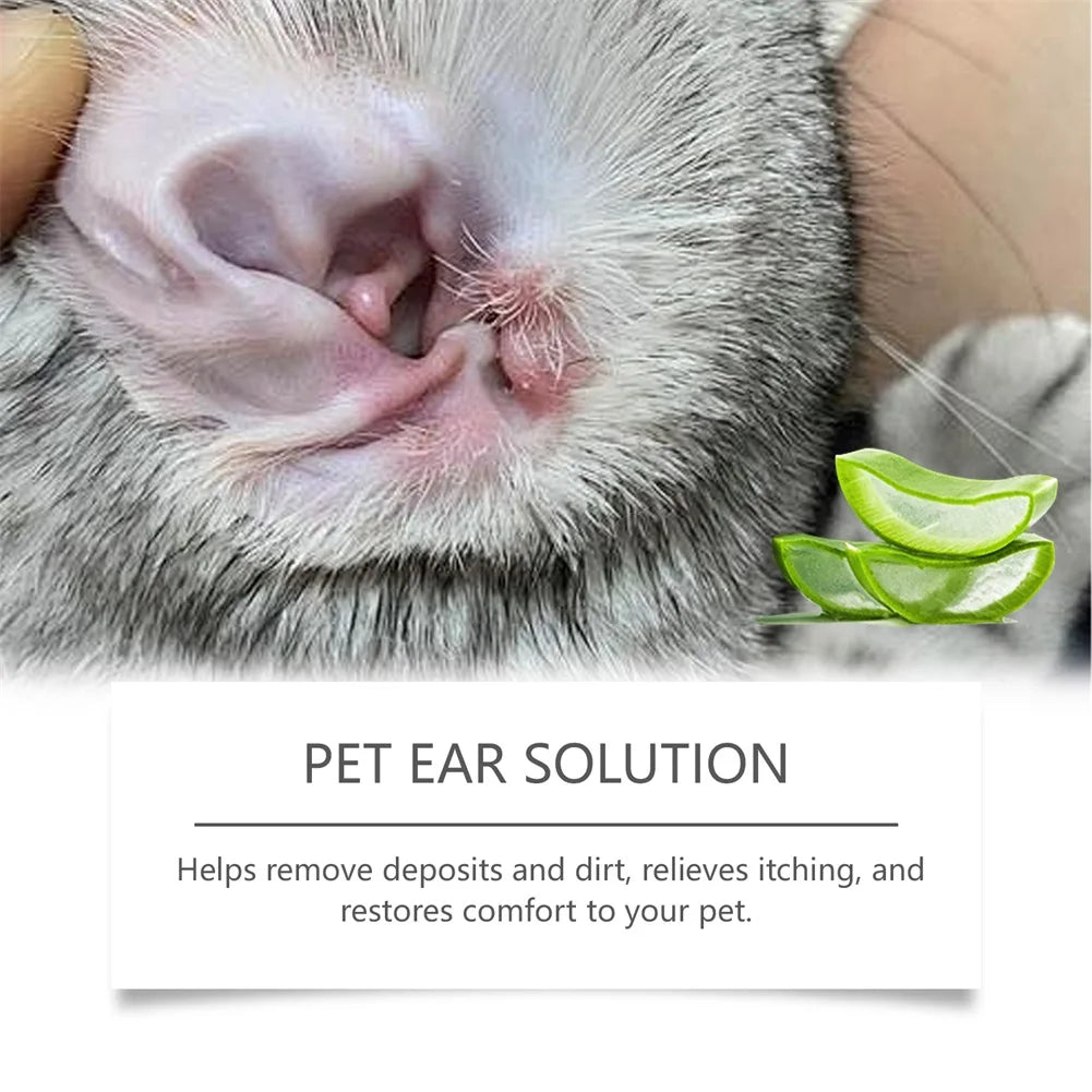 Pet Ear Pro Drops For Cats Dogs Removes Wax Dirt & Soothes Irritation